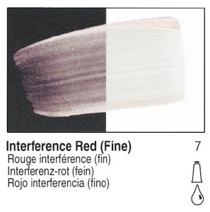 Golden Fluid Acrylic Interference Red Fine 1oz 2469-1