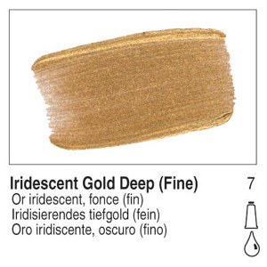 Golden Fluid Acrylic Iridescent Gold Deep Fine 8oz 2455-5