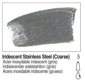 Golden Fluid Acrylic Iridescent Stainless Steel Coarse 4oz 2458-4