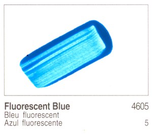Golden Heavy Body Acrylic Fluorescent Blue 4oz 4605-4