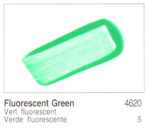 Golden Heavy Body Acrylic Flourescent Green 16oz 4620-6