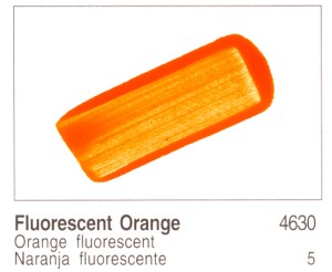 Golden Heavy Body Acrylic Fluorescent Orange 4oz 4630-4