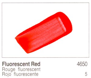 Golden Heavy Body Acrylic Fluorescent Red 2oz 4650-2