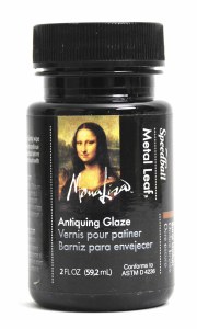 Mona Lisa Metal Leaf Antiquing Glaze-Umber 2 oz.