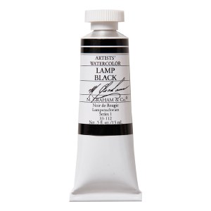 M. Graham Watercolor Lamp Black 5oz