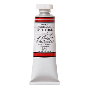 M. Graham Watercolor Naphthol Red .5oz