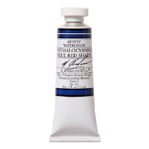 M. Graham Watercolor Phthalocyanine Blue Red .5oz