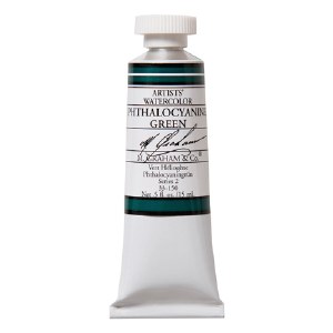 M. Graham Watercolor Phthalo Green .5oz Watercolor Phthalo Green .5oz