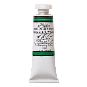 M. Graham Watercolor Phthalocyanine Green Yellow .5oz