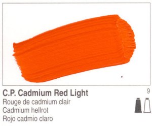 Golden Heavy Body Acrylic Cadmium Red Light 2oz 1090-2