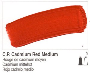 Golden Heavy Body Acrylic Cadmium Red Medium 2oz 1100-2