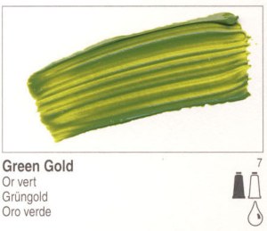 Golden Heavy Body Acrylic Green Gold 2oz 1170-2