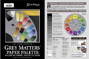 Jack Richeson Grey Matters Paper Palette Pad 12x16