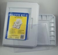 JANE JONES PLASTIC WATERCOLOR PALETTE W/LID 32 WELL 12X16 - 785306012161