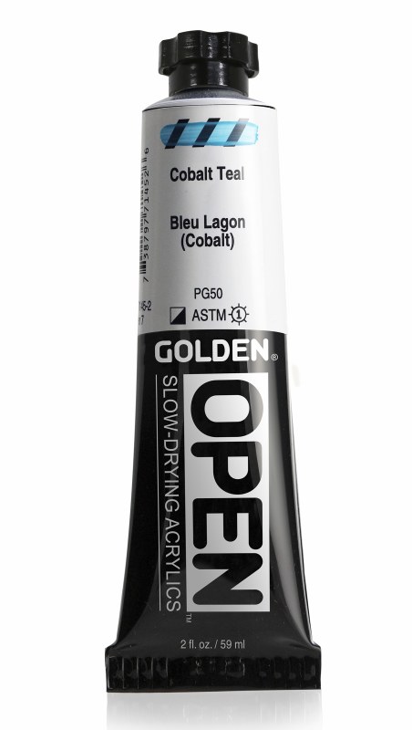 Golden OPEN Acrylic Cobalt Teal 2oz - Art and Frame of Sarasota