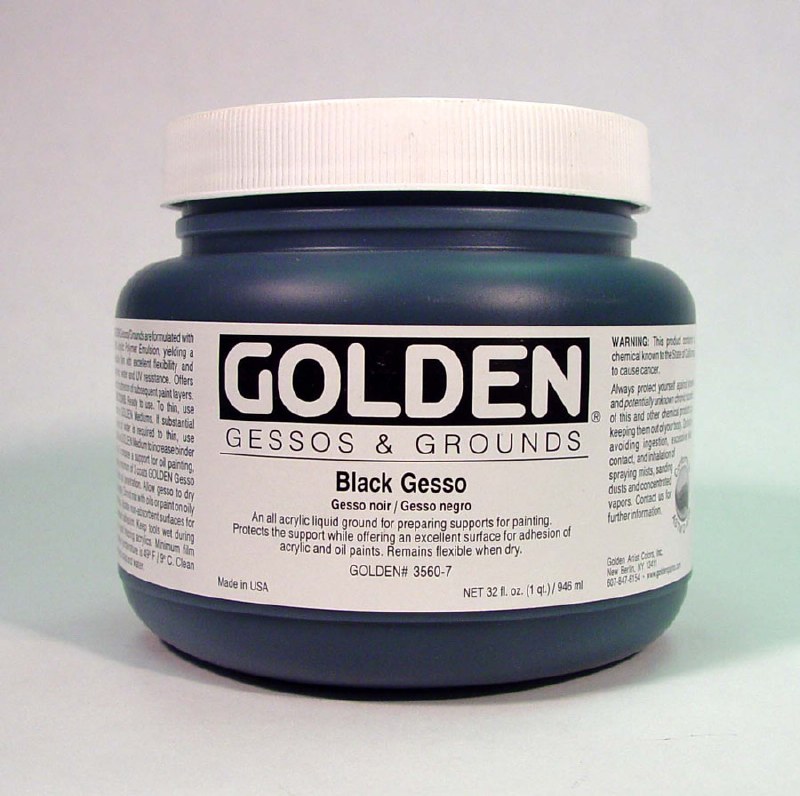 Golden Black Gesso 1 Gallon