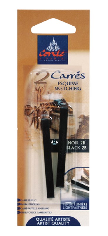 Conte Crayon Black 2B 2pk - Art and Frame of Sarasota