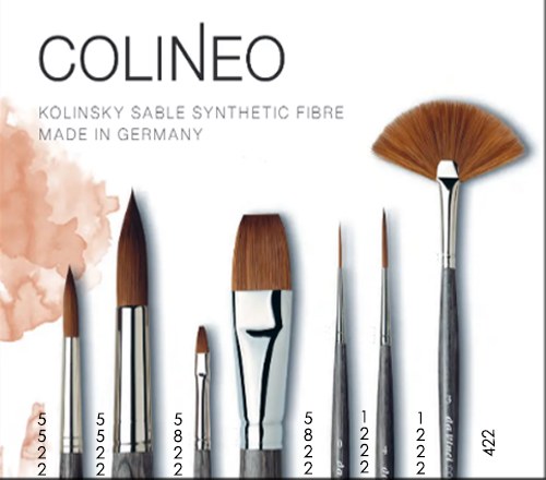 Colineo Synthetic Kolinsky Sable Round 4 Brush - Art and Frame of