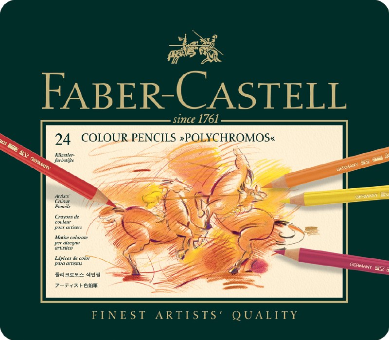 Faber-Castell Polychromos Colored Pencils Set of 24 - Art and