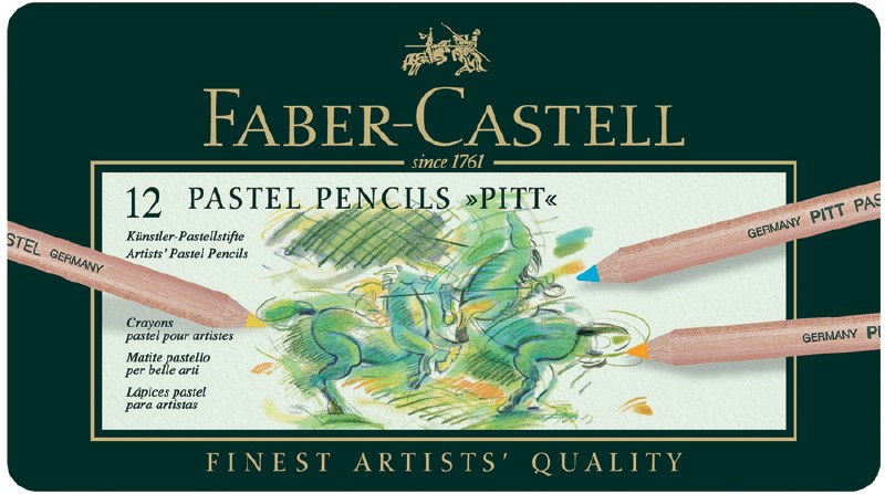 12 Lápices Pastel Pitt - Faber Castell