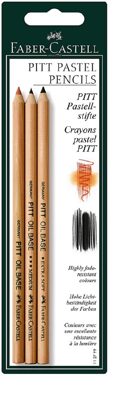 Faber-Castell Pitt Pastel Pencils Assorted 3 pack 112799 - Art and Frame of  Sarasota