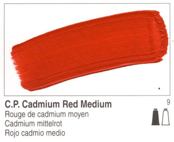 Golden Heavy Body Acrylic Cadmium Red Medium 2oz 1100-2 - Art and