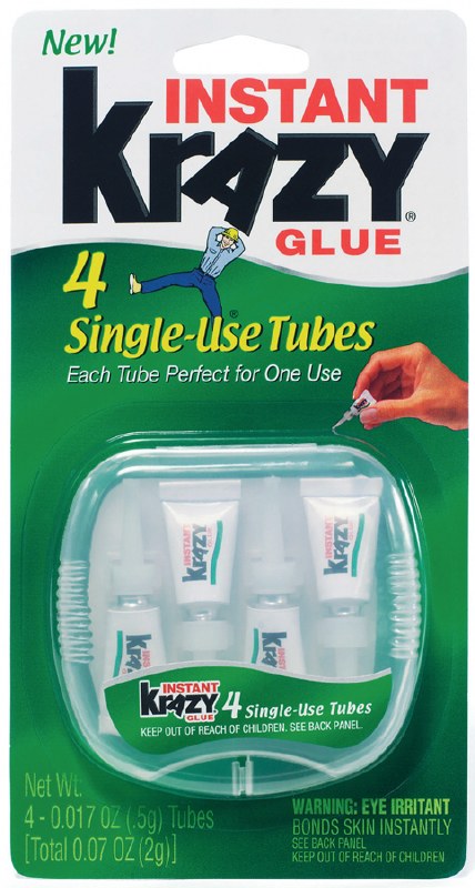 Instant Krazy Glue 4 Single-Use Tubes - Art and Frame of Sarasota