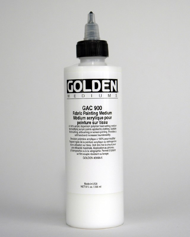 Golden Acrylic Polymer GAC-900 (Heat Set) Fabric Painting Medium - 16 oz  Cylinder