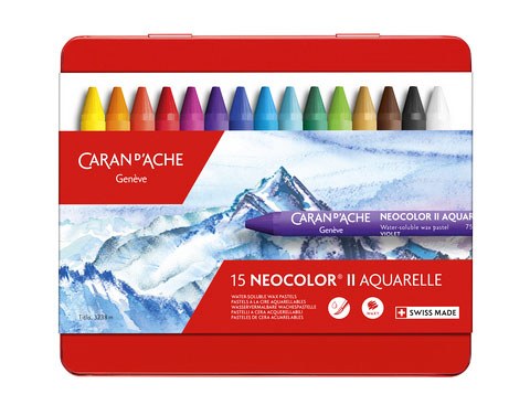 Caran D'Ache NEOCOLOR II Watersoluble Crayon Set of 15 - Art and Frame of  Sarasota