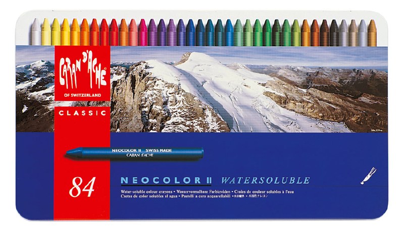 Caran D'Ache NEOCOLOR II Watersoluble Crayon Set of 84 - Art and Frame of  Sarasota