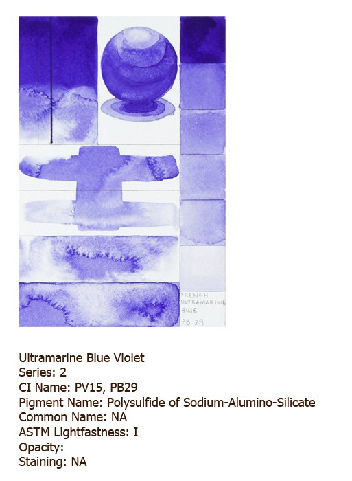 Golden QoR Watercolor Ultramarine Blue Violet 11ml Tube - Art and Frame of  Sarasota