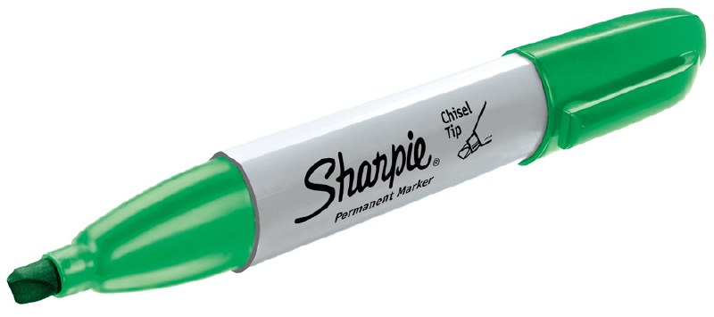 green sharpie markers