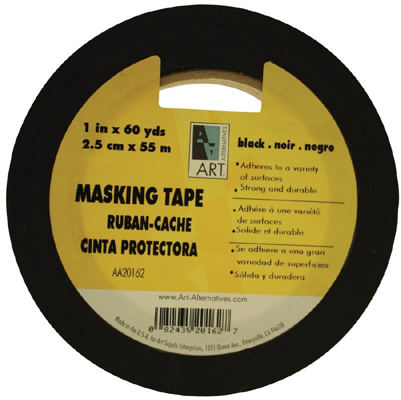 Art Alternatives - Acid-Free Black Masking Tape - 3/4