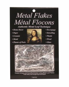 Mona Lisa Silver Metal Leaf Flakes