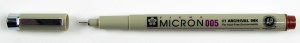 Sakura Pigma Micron Pen 005 (.20mm) Brown