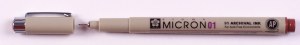 Sakura Pigma Micron Pen 01 (.25mm) Brown