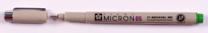 Sakura Pigma Micron Pen 05 (.45mm) Fresh Green