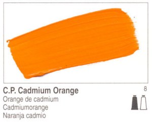 Golden OPEN Acrylic C.P. Cadmium Orange 8oz 7070-5