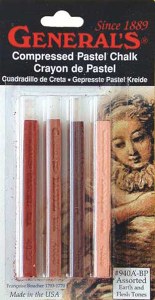 General's Soft Pastel Sticks Sienna 4pk