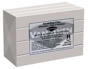 Van Aken Plastalina Modeling Clay 4.5lb. Gray