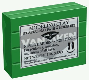 Van Aken Plastalina Modeling Clay 1lb. Green