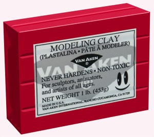 Van Aken Plastalina Modeling Clay 1lb. Red