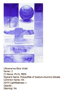 Golden QoR Watercolor Ultramarine Blue Violet 11ml Tube