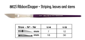 Silver Silk 88® Brush DAGGER 1/2&quot; -  8812S1/2