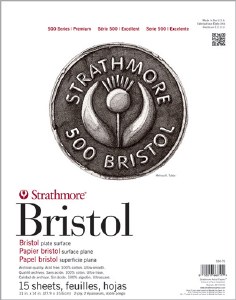 Strathmore Bristol Paper Pads – 500 Series 11x14 Plate 15 sheets