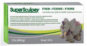 Super Sculpey Firm Gray 1 lb