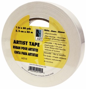 Art Alternatives White Artists Tape 1/4&quot;x60 yds.