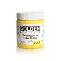 Golden Acrylic Golden Acrylic Benzimimdazalone Yellow Medium 4oz