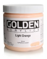 Golden Golden Heavy Body Acrylic Light  Orange 16oz