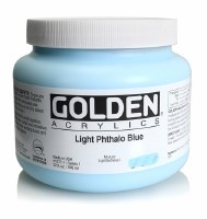 Golden Golden Heavy Body Acrylic Light  Phthalo Blue 32oz